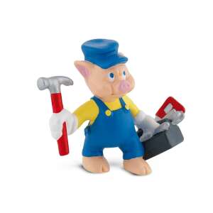 Bullyland Die drei kleinen Schweinchen: Baumeister Schwein Spielfigur (12492) - Bullyland