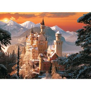 Schloss Neuschwanstein Puzzle, Trefl 3000 Teile, malerische Aussicht - Puzzle