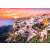 Puzzle Trefl Santorini Zachód Słońca 1000 elementów, obraz z ułożonego puzzla