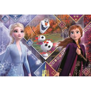 Puzzle Clementoni Frozen 2 finalizat cu Anna, Elsa și Olaf - Puzzle 3D & Puzzle cu burete
