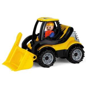 Lena Truckies yellow toy construction vehicle with a worker figure, 21cm - Work machine for children