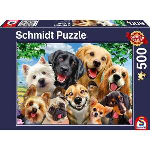 Schmidt Dog Selfie 500 Teile Puzzle - Tischfußball und Zubehör, Eishockey-Tisch, Puzzle, 3D-Puzzle und Gesellschaftsspiele