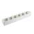 HOME 6-outlet grounded power strip, white, NV 06
