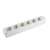 HOME 6-outlet grounded power strip, white, NV 06