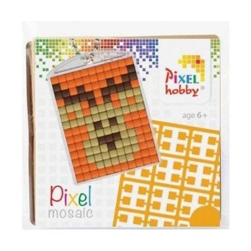Pixel kulcstartókészítő szett 1 kulcstartó alaplappal, 3 színnel, szarvas 176523090 - Pixel kirakó