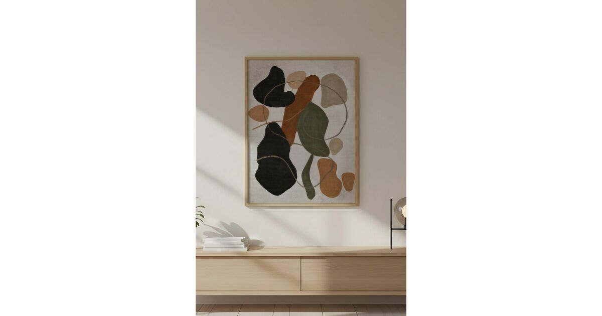 Wallity Dekoratív Keretes MDF Kép Többszínű Huhu715 - 50 x 70 176536075