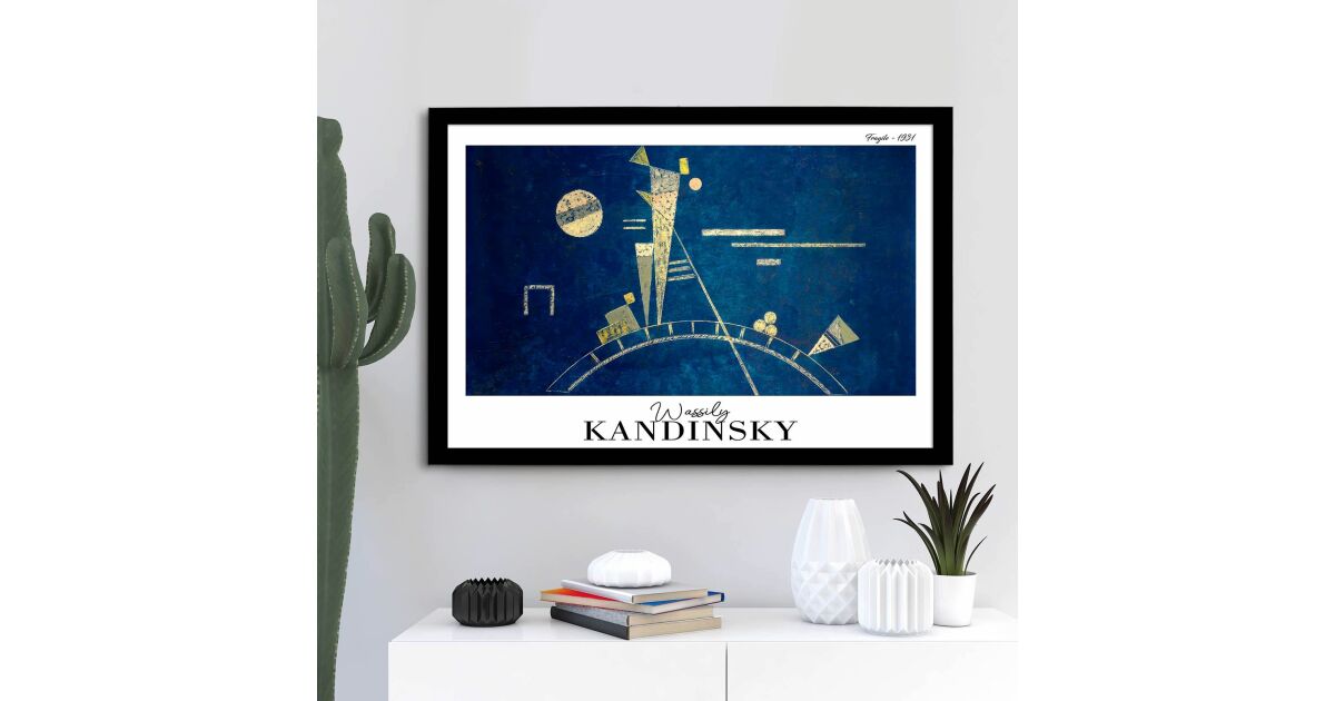 Wallity Dekoratív Keretezett Festmény Többszínű 4262SYHKANDINSKY-019 176536645