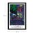 Wallity Dekoratív Keretezett Festmény Többszínű 4262SYHKANDINSKY-018, Kandinsky 'Házak Murnau-ban' nyomat fekete kerettel, 42 x 62 cm méretekkel