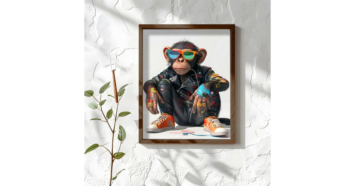 Wallity Decorative Framed MDF Painting Multicolor AI163 176538531