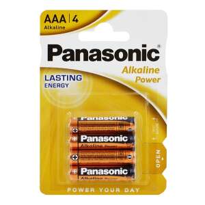 Panasonic AAA alkáli elemek, 4 db-os csomag - Panasonic