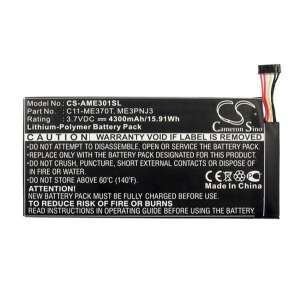 Cameron Sino CS-AME301SL 4300mAh Li-Polymer akkumulátor Asus Google Nexus 7 (C11-ME370T kompatibilis) - Tablet akkumulátor