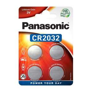 Panasonic CR2032 3V Lítium gomb elem, 4 db-os csomag - Panasonic