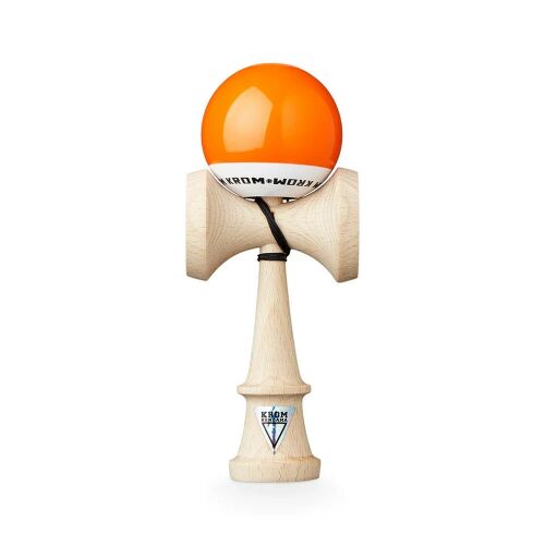 Krom Kendama Pop Lol narancssárga kendama ügyességi játék, hagyományos japán fából készült játék a kézügyesség és szem-kéz koordináció fejlesztésére - Kendama