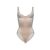 ESOTIQ Silhouette XL karcsúsító body nude színben, elölről nézve fehér alapon, sima anyag áttetsző hálóval