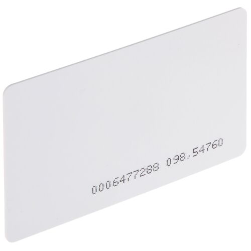 ATLO-104N RFID proximity kártya látható sorozatszámmal, fehér EM 125kHz beléptető kártya - Beléptető rendszer