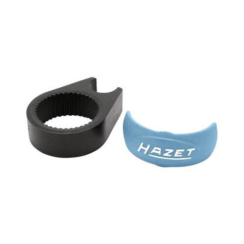 Hazet Villa 9020P-2-010/2 pótalkatrész, fekete dugókulcs kiegészítő és kék Hazet márkájú alkatrész fehér háttéren - Dugókulcs kiegészítő