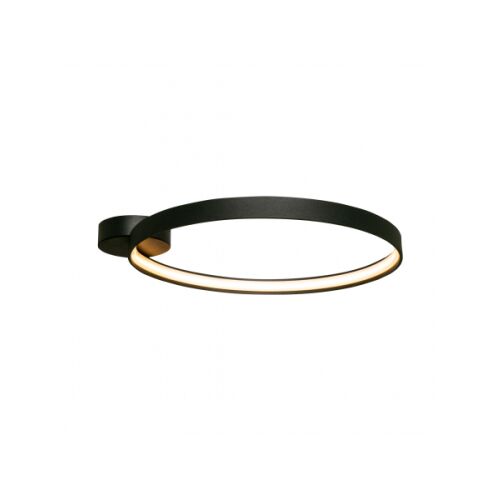 CIRCLE LA0772 modern fekete minimalista kör alakú LED mennyezeti lámpa beépített fényforrással és elegáns designnal, tökéletes modern belső terekbe - Otthon és kert