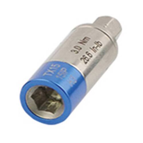 Bernstein 3.0 Nm nyomaték adapter (4-986) kék sávval és gravírozott specifikációkkal, 1/4 hüvelykes bitekhez tervezve - Nyomatékkulcs