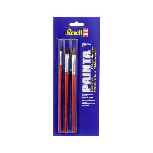 Revell 29610 lapos ecset szett, 3 darabos, modellfestéshez és kézművességhez - Festőecset