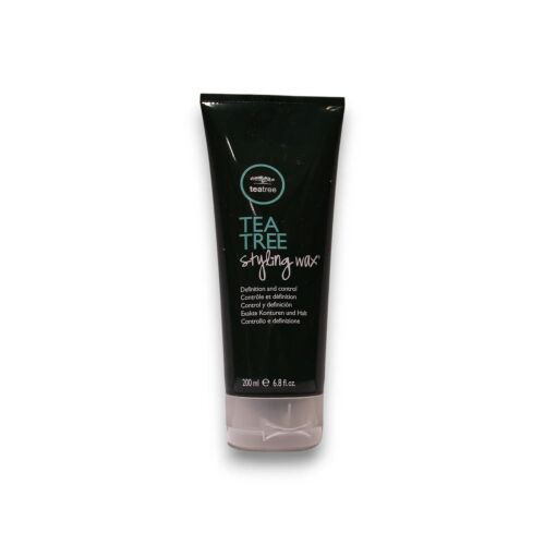 Paul Mitchell Tea Tree Special Hajformázó Viasz, 200 ml, sötétzöld tubusban, fehér felirattal, sima fehér háttéren, rugalmas tartást és természetes megjelenést biztosít a hajnak 