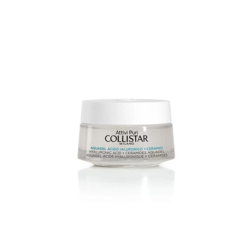 Collistar Pure Actives Hialuronsav + Ceramid Hidratáló Arckrém 50ml, átlátszó tégely fehér fedéllel, bőrápoló termék nappali és éjszakai használatra - Baba és tipegő