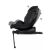 Chipolino Hypnotic Plus i-Size autósülés faszén 40-150cm, oldalnézet a dőlésszög beállítását illusztrálva, ISOFIX alap, 0-12 éves gyermekeknek
