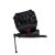 Chipolino Hypnotic Plus i-Size autósülés faszén 40-150cm, ferde nézet a forgatható funkciót mutatva, ISOFIX alap, 0-12 éves gyermekeknek