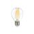 ORO-E27-G45-FL-CLARO-4W-WW LED izzó E27 foglalattal, átlátszó üveggel és látható filamentekkel, sima fehér háttéren, meleg fehér 2200K fénnyel