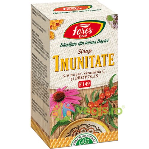 Fares Immunitás Szirup F149 mézzel, C-vitaminnal és propolisszal az immunrendszer támogatására, 100ml - Egészségügyi eszköz