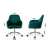 Comfort 5.2 velúr irodai szék, zöld, méretek