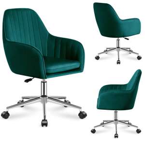 Comfort 5.2 velúr irodai szék, zöld, több nézetből - Mark Adler