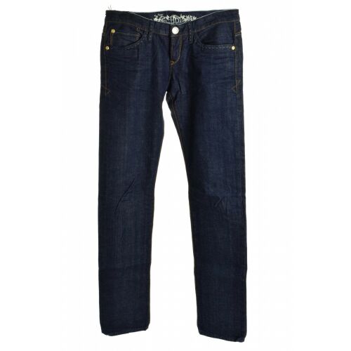 Tommy Hilfiger Rhode sötétkék női farmernadrág, elölnézet, regular fit, alacsony derék, szűkített szár, 100% pamut - Női farmer