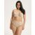 Molett modell ESOTIQ Cannes párnázott bikini szettben bézs színben, elölnézetből, elegáns pózban
