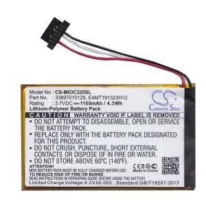 Cameron Sino CS-MIO-C320SL pótalkkumulátor MITAC Mio C320 készülékhez, 1150 mAh Li-Polymer - Mio