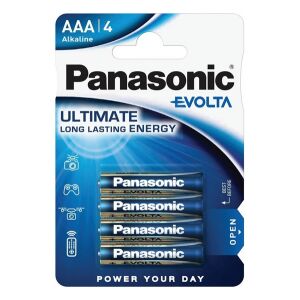 Panasonic Evolta AAA Alkáli Elemek - 4 darabos csomag - Panasonic