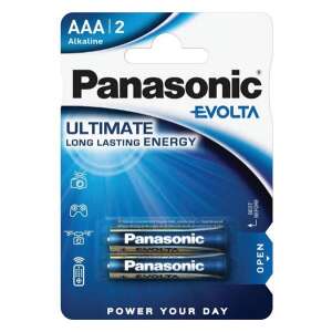 Panasonic Evolta AAA alkáli elemek, 2 db-os csomag - Panasonic