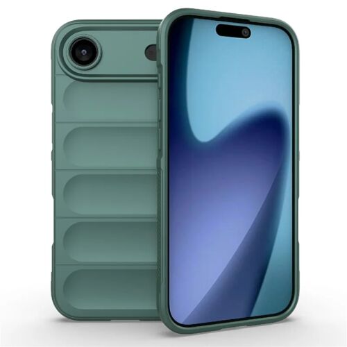 Oppo A5 Pro 5G mélyzöld hullámos, puha fogású mikroszálas telefontok, elöl-hátul nézet 