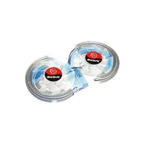 Thermaltake DuOrb AX Kék és Fehér PC hűtőrendszer dupla ventilátorokkal és réz hűtőbordával - PC ventilátor