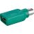Goobay 68919 USB Type-A PS/2 átalakító, zöld, ferde nézet az USB Type-A aljzattal