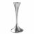 HIGHLIGHT 20cm ezüst alumínium gyertyatartó, elegáns modern design, tökéletes lakásdekorációhoz