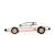Scalextric James Bond Lotus Esprit Turbo autópálya autó, fehér, oldalnézet a pályán