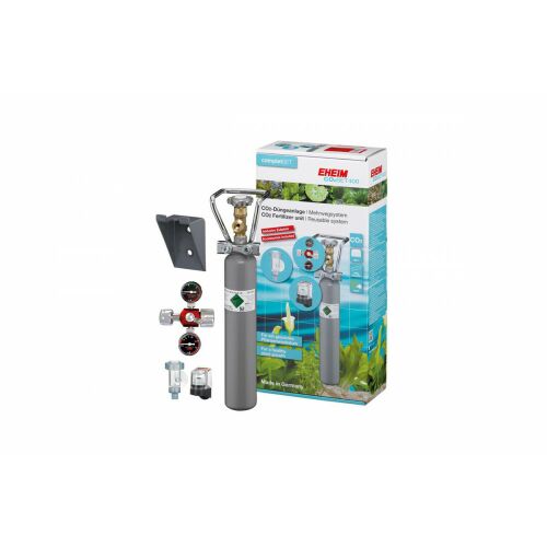 Eheim CO2-SET 400 komplett rendszer 500g akváriumi növényápoláshoz palackkal, reduktorral, diffúzorral és tesztkészlettel, csomagolással együtt - Akváriumi növényápoló szer