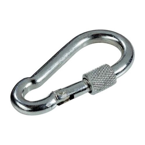 Menetes karabiner 60, egyes fém csavarzáras karabiner ipari, mászó vagy általános használatra - Karabíner