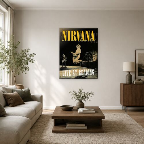 Nirvana Live at Reading plakát vászonkép 176915462 - Poszter