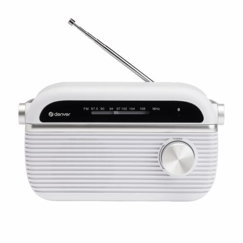 Denver TRB-67W Bluetooth hordozható FM Zsebrádió - Fehér 176916366 - Rádió