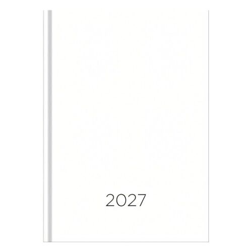 Határidőnapló VECTRALINE Monocolor fehér B/6 heti fehér lapos 2027 176918538 - Naptár