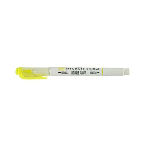 Ecsetfilc kétvégű ZEBRA Mildliner Fluorescent sárga 177033601 - Rajzeszköz