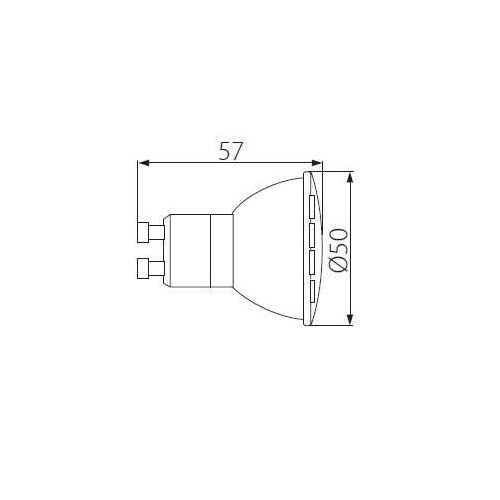GU10LED izzó 230V 2W 6500K Eco Light 177043539 - Izzó