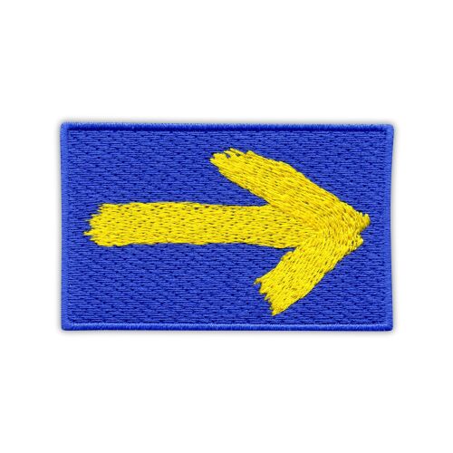 Patchion Yellow Arrow - Road St. James - Vasalható / Hőzáras hátlap - Hímzett folt/jelvény/embléma 177045286 - Vasalható matrica