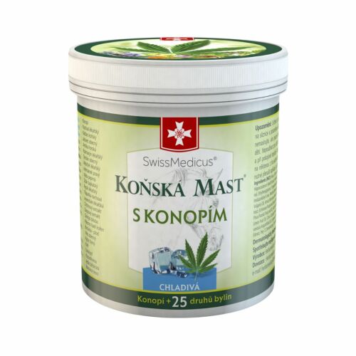 SwissMedicus hűsítő lóbalzsam kenderrel 250 ml 177108312 - Gyógynövény krém